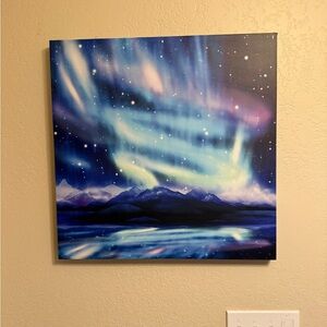Aurora borealis northern lights Wall Art 24 x 24